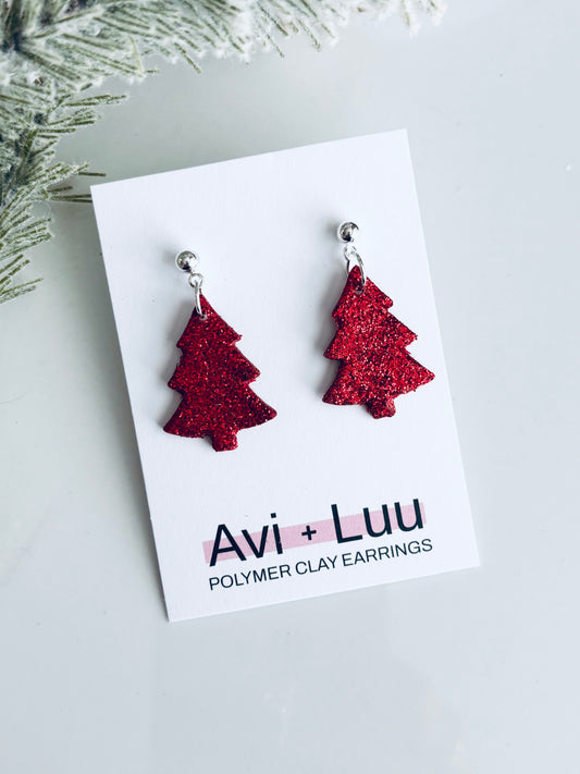 Glitter Tree Dangle
