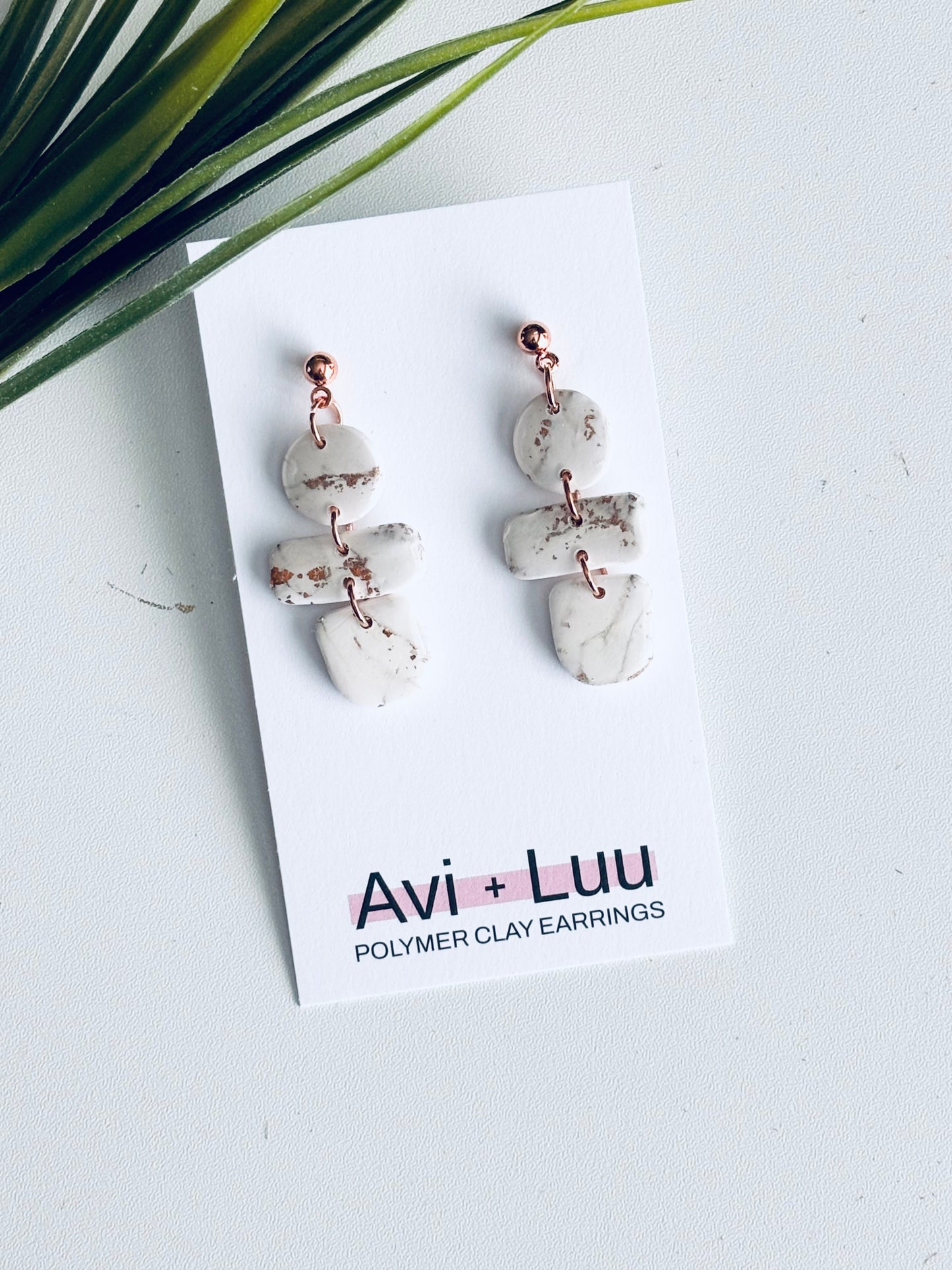 Rose Gold Trio Dangles