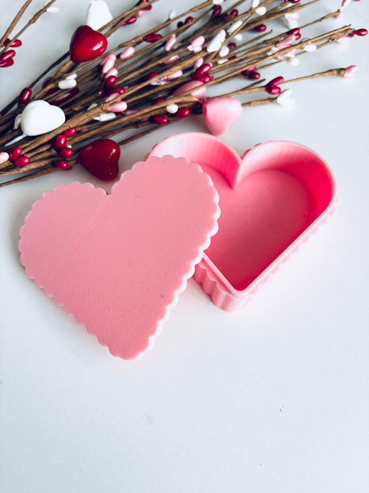 Heart Trinket w/Lid 3D Print