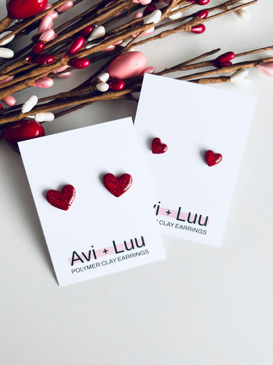 Red Glitter Heart