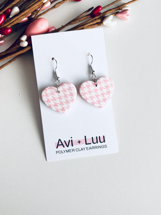 Houndstooth Heart Fish Hook