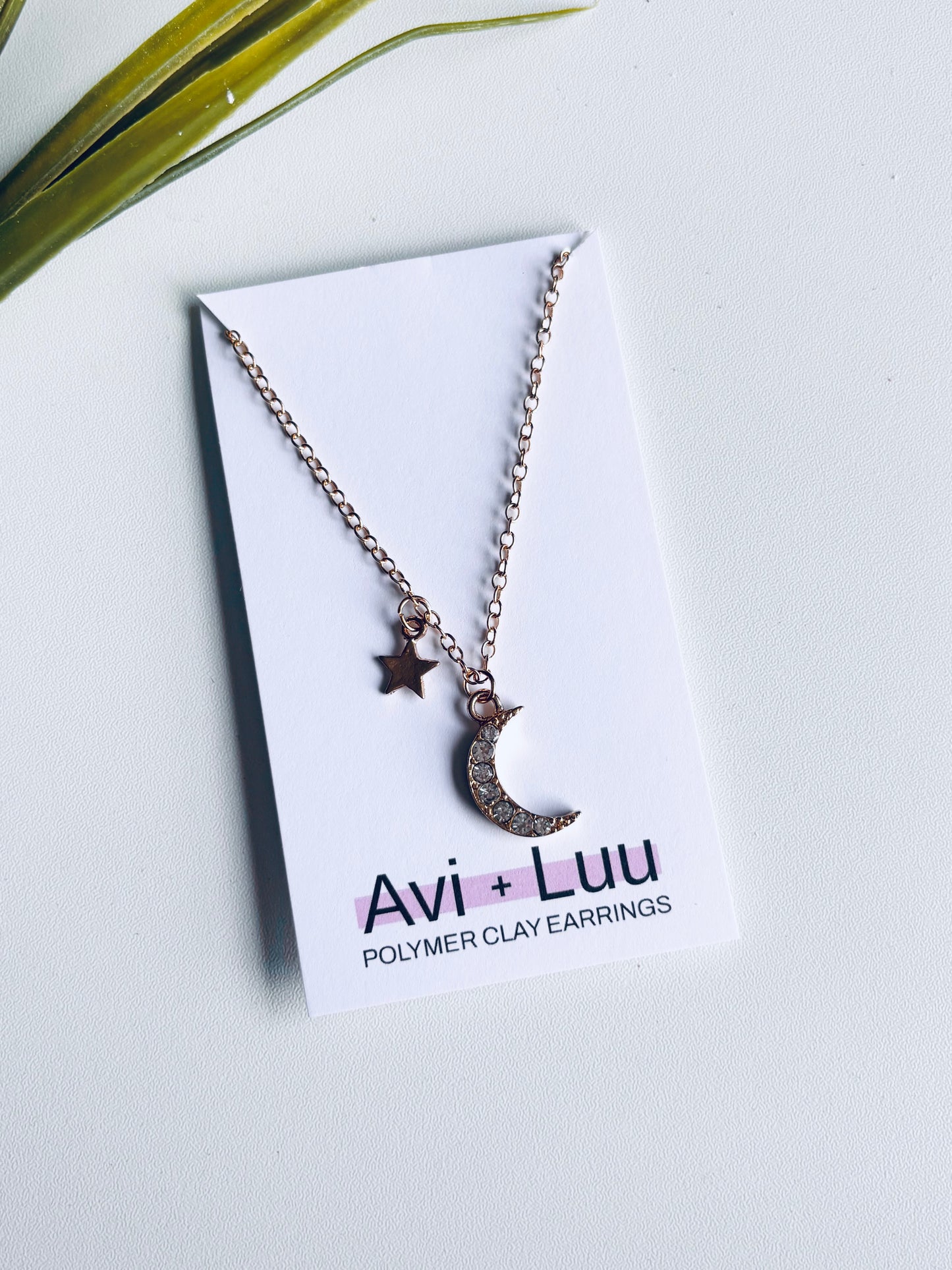 Moon + Star Necklace