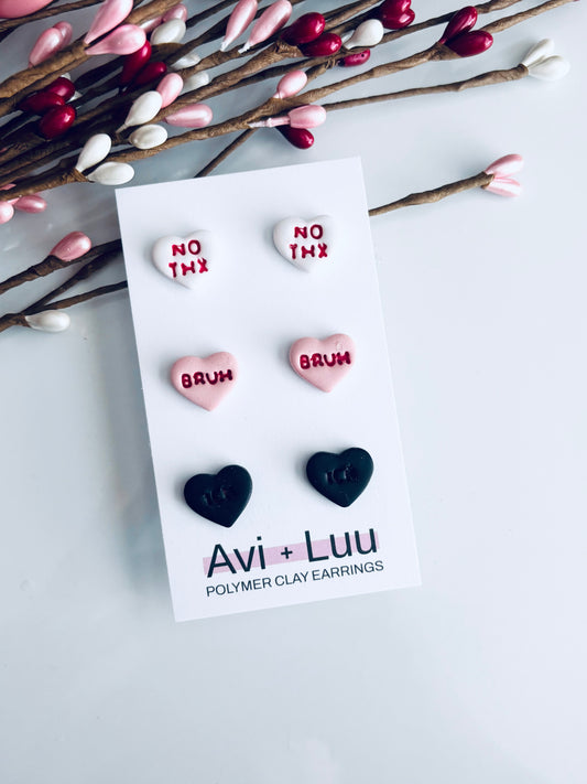 Anti-Candy Heart Studs