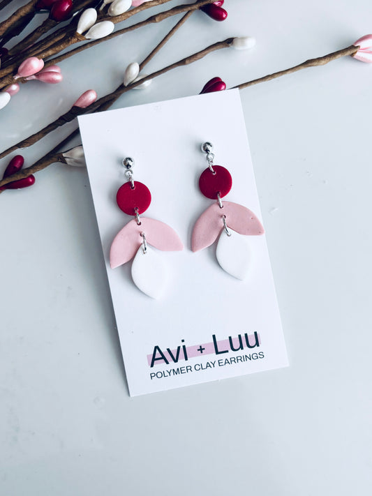 Red +Pink Avi Dangle